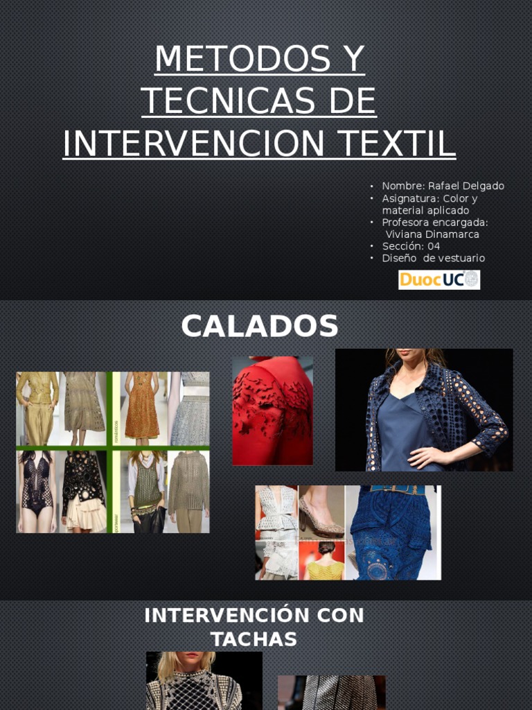 Metodos e Intervenciones Textiles | PDF