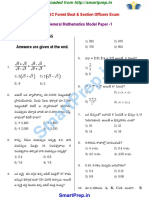 TSPSC Forest Beat Section Officers FBO FSO Exam 2017 General Mathematics Model Question Paper 1