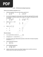 07 Maths Ws 04 Simple Equations 05