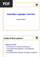 Assembly Language: Overview!: Jennifer Rexford!