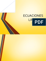 ECUACIONES LINEALES