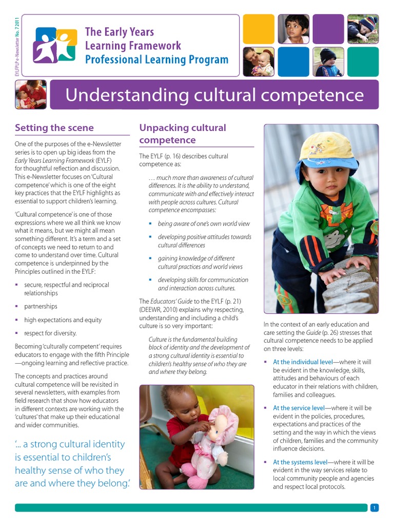 Understanding Cultural Competence in EYLF | PDF | Indigenous ...