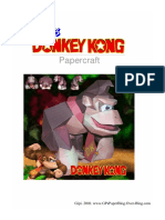 Gipi's Donkey Kong Papercraft - Lined