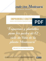 CM - Esquemas y Plantillas para Los Puzles de El Ciclo de Vida de La Planta Montessori PDF