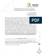 Acta de La Segunda Sesión Ordinaria Del Comité de Adquisiciones y Servicios 2015