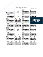 How High The Moon - Eb W Piano Chords