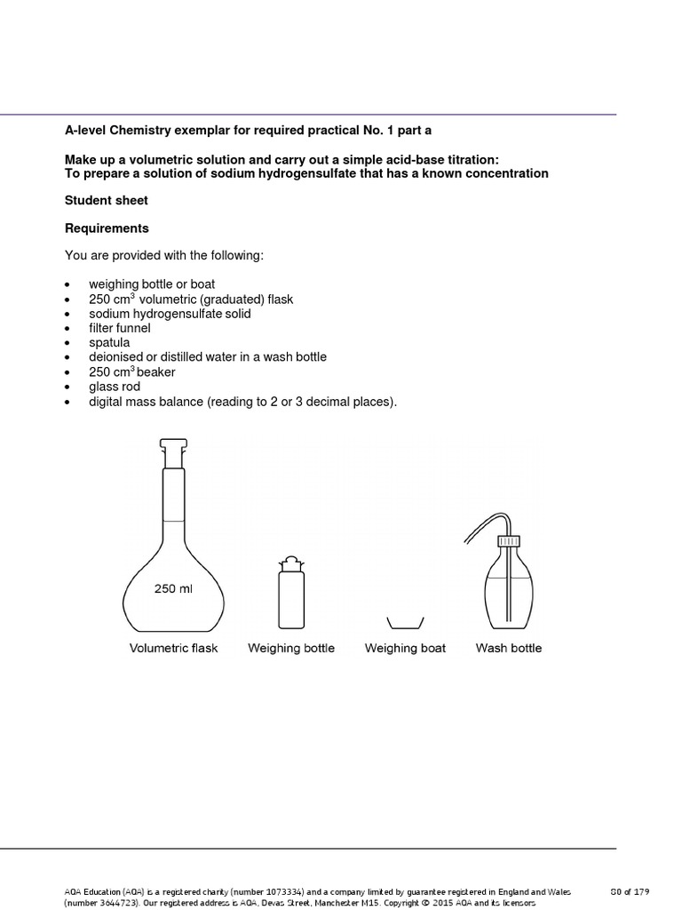 Chemistry Practicals | PDF | Precipitation (Chemistry) | Titration