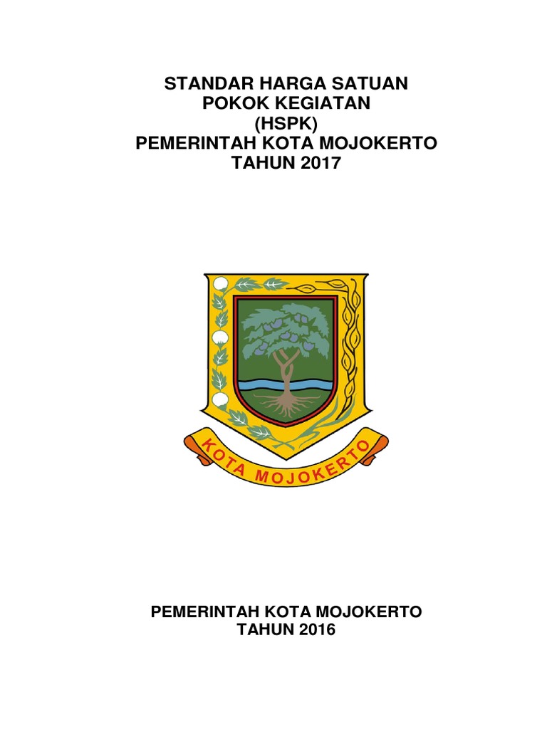 Standar Harga Satuan HSPK 2017 | PDF