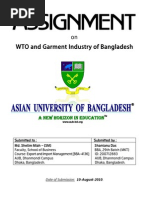 Download Assignment on WTO and Garment Industry of BD by Shantanu Das SN35776846 doc pdf