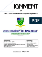 Assignment On WTO and Garment Industry of BD