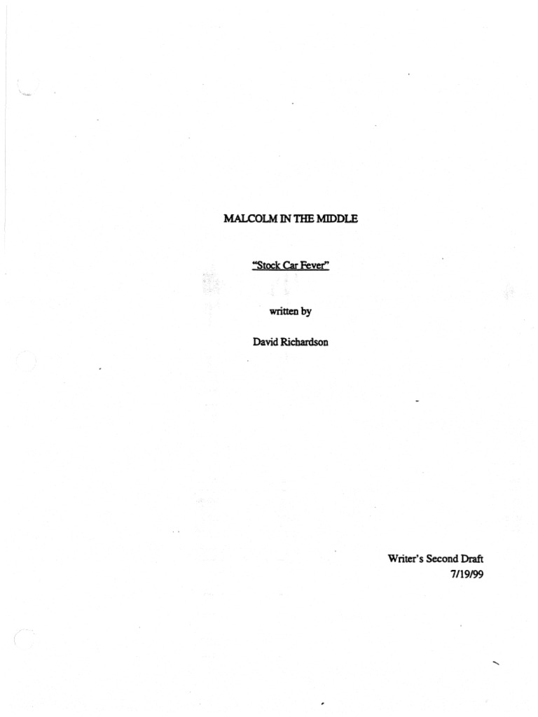 Malcolm in The Middle 1x10 Stock Car Races PDF