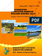 Kecamatan Ronggur Nihuta Dalam Angka 2016