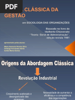 Teoria Clássica de Gestão PDF