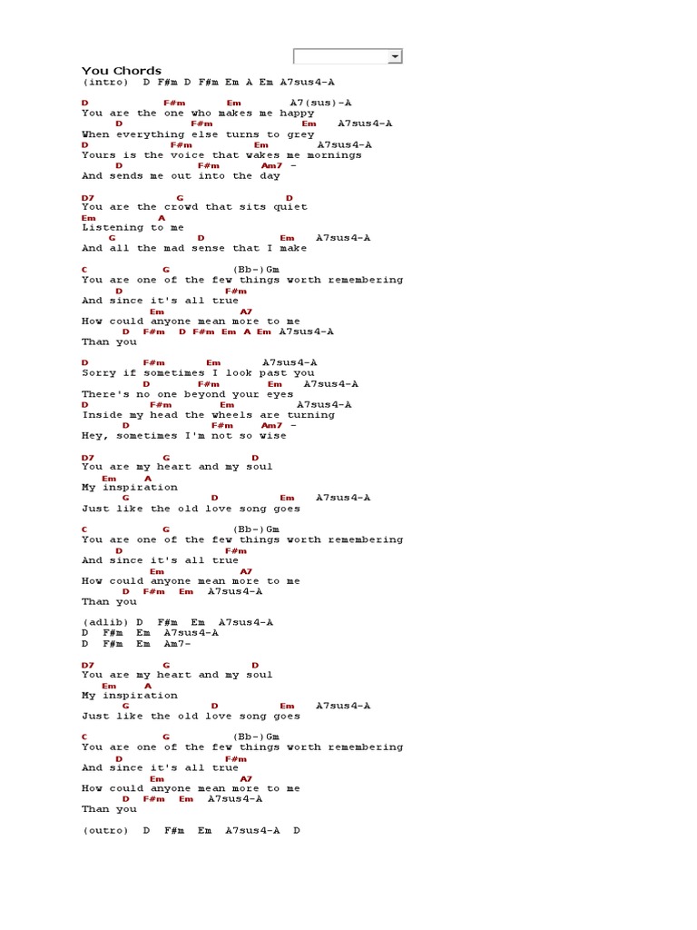Guitar Chords for 