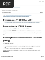 How To Flash RT-N66U With Shibby's TomatoUSB Firmware