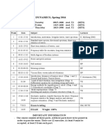 TMR4182 Lecture Plan 2016