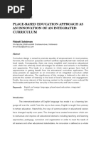 Place Based Education Approach