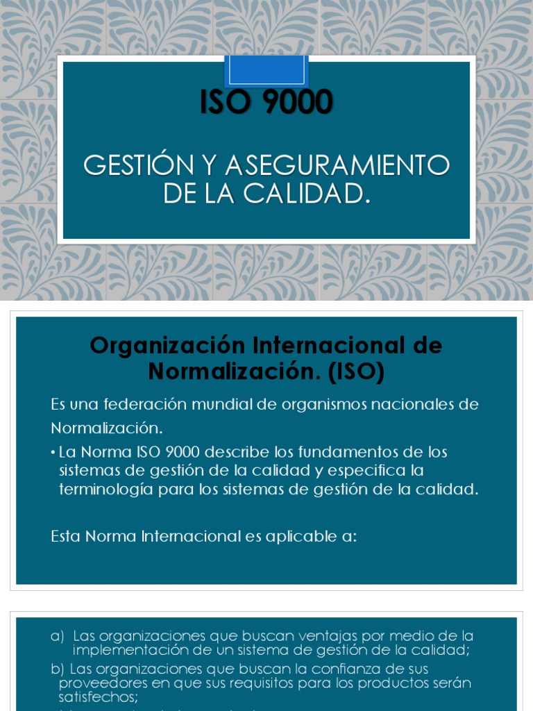 Productos con ISO 9000 y calidad | PDF | Gestión de la calidad | Iso 9000