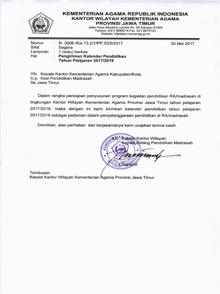 Kaldik Tp 2017 2018 Jawa Timurpdf