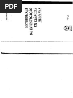 DESHAIES, Bruno. - Metodologia Da Investigação Em Ciências Humanas.