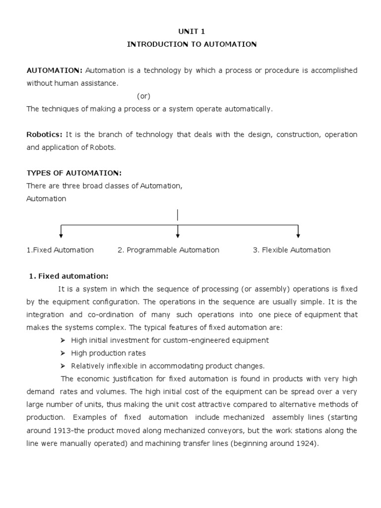 Automation Notes | PDF | Automation | Actuator