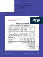 Esquema Analisis de Precios Unitarios