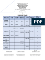 Horario de Clases