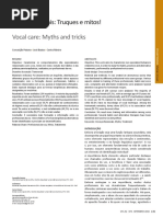 Cuidados Vocales Trucos y Mitos