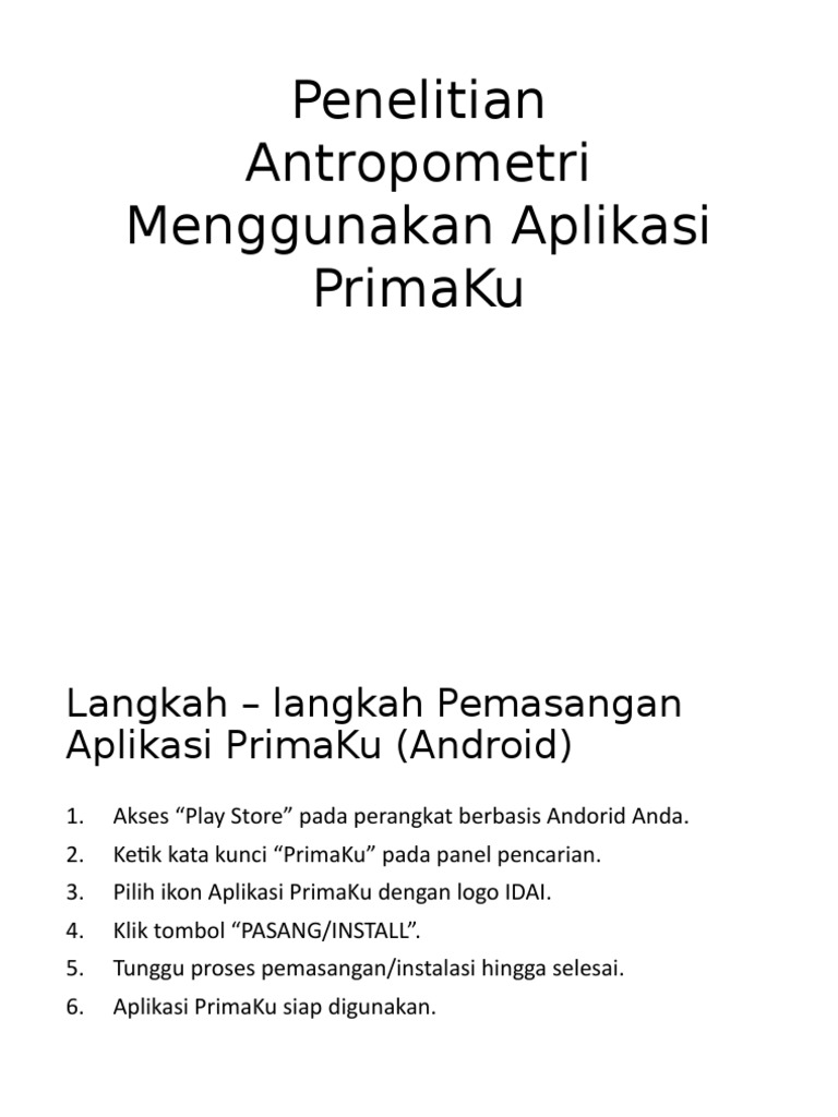 Panduan Instalasi Aplikasi PrimaKu | PDF