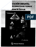 Sattler, Jerome. Evaluación Infantil. Aplicaciones Conductuales y Clínicas. Volumen II
