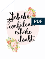 Inhale Confidence Printable