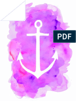 anchor  water color purple printable