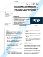 NBR 13278 - 1995 - Argamassa para Assentamento de Paredes e Revestimento de Paredes e Tetos PDF