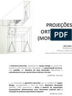 Projeções Mongeanas - Ortogonais