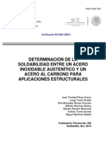 Determinación de la soldabilidad entre acero inoxidable AISI 304 y acero al carbono ASTM A615