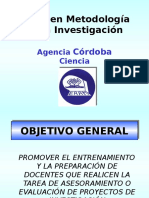 Primer EncuentroTaller en Metodologia de La Investigacion