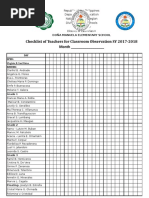 Daily Lesson Log Checklist 2017-2018