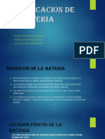 Clasificacion de La Materia