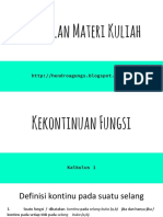 KONTINUITAS FUNGSI