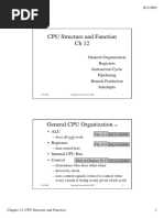 CPU Structure and Function CH 12