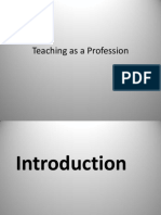 Teaching As A Profession