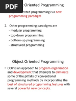 Object Oriented Programming