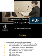 Técnicas de Entrevista e Interrogatorio.