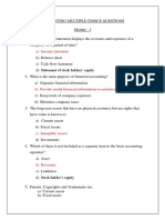 Accounting Multiple Choice Questions Explained