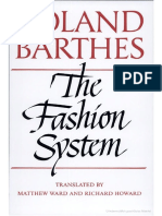 Roland Barthed - The Fashion System