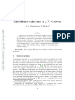 Anisotropic solutions in f(R) gravity