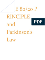 T HE8020PRINCIPLEandParkinsons Law