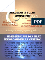 Kerugian Di Bulan Ramadhan