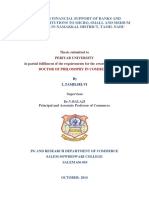 A Study On Financial Support of Banks and Financial Institutions To Micro, Small and Medium Enterprises in Namakkal District, Tamil Nadu