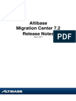 Altibase MigrationCenter v.7.2 Release Notes v1.0